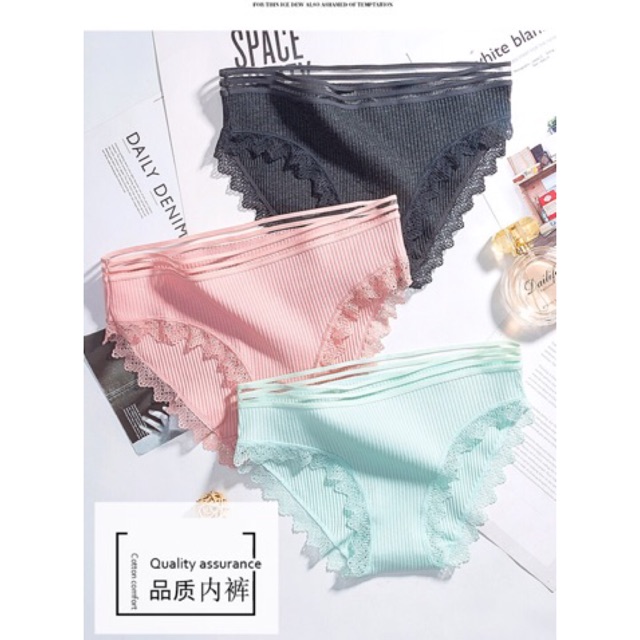 quần lót tăm tre viền ren 001.