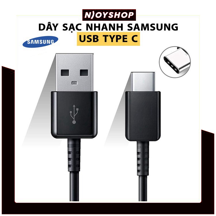 Dây sạc SAMSUNG TYPE C CHÍNH HÃNG SẠC NHANH S8 PLUS S9 PLUS NOTE8 C5 C7 C9 Pro S10 PLUS A3 A5 A7 2017