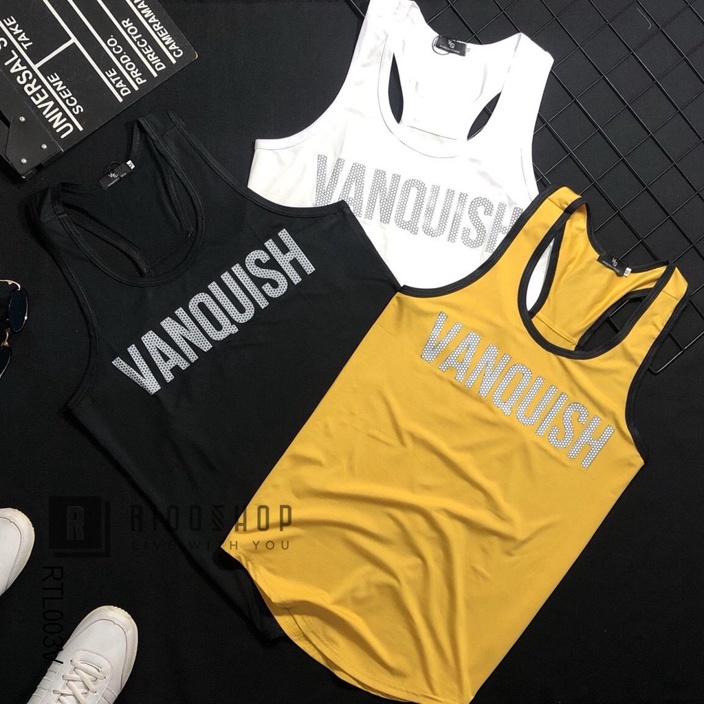 Áo thun nam ba lỗ cực đẹp Tanktop Vanquish cực đẹp RTL003 - áo phông nam tập gym Riooshop