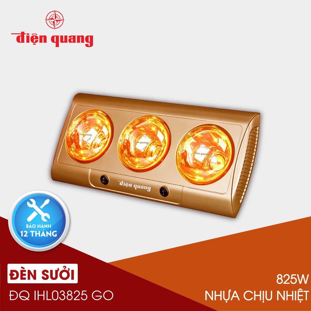 Đèn sưởi nhà tắm cao cấp Điện Quang ĐQ IHL03825 GO