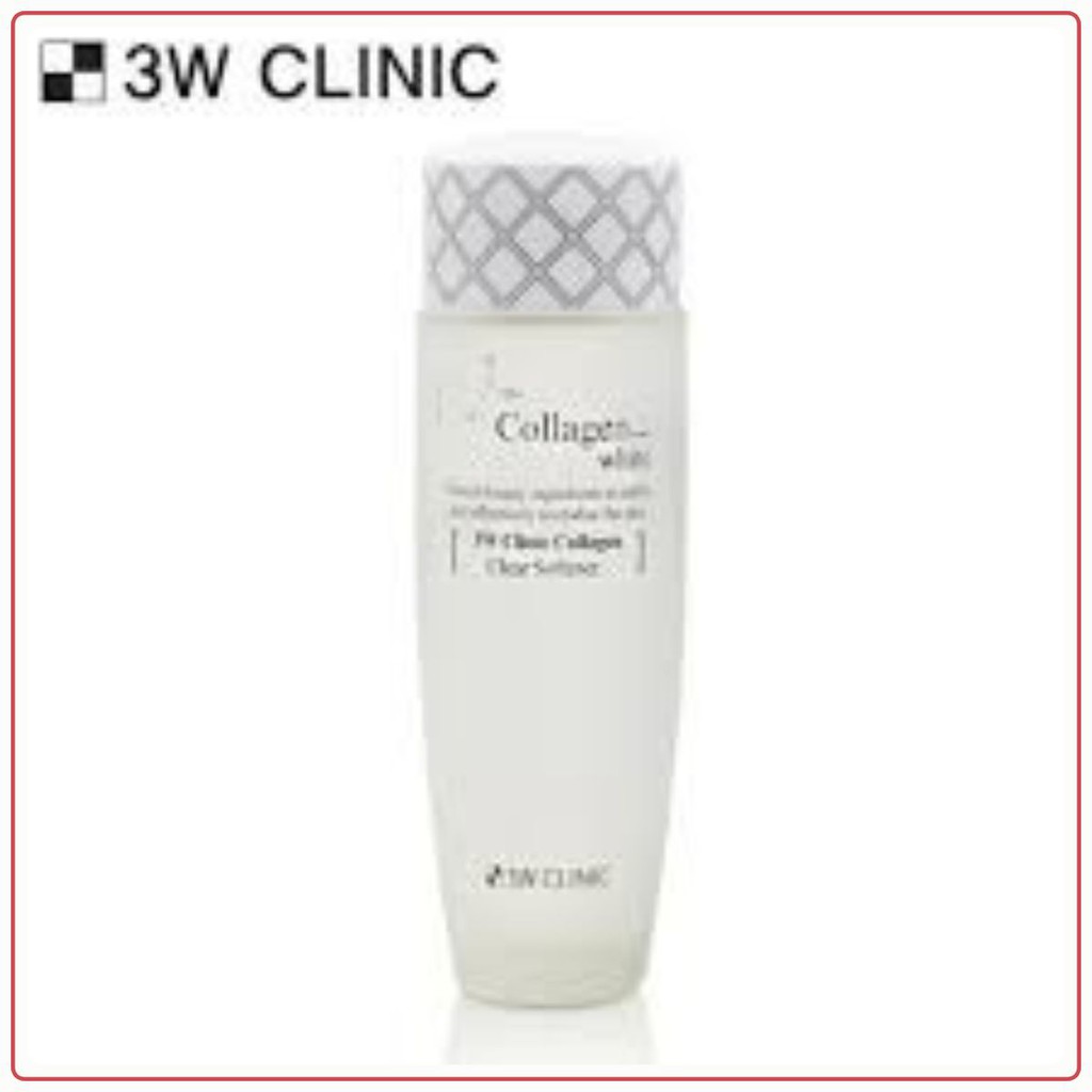 [CHÍNH HÃNG]Nước hoa hồng trắng da 3W Clinic Collagen White 150ml Hàn Quốc