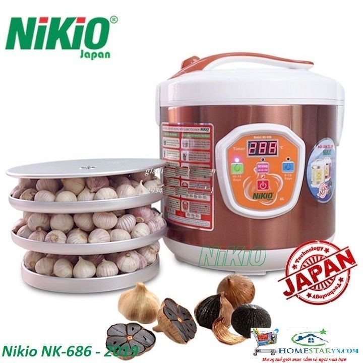 Máy làm tỏi đen Nhật Bản Nikio NK-686 - 6 lít - Model 2019