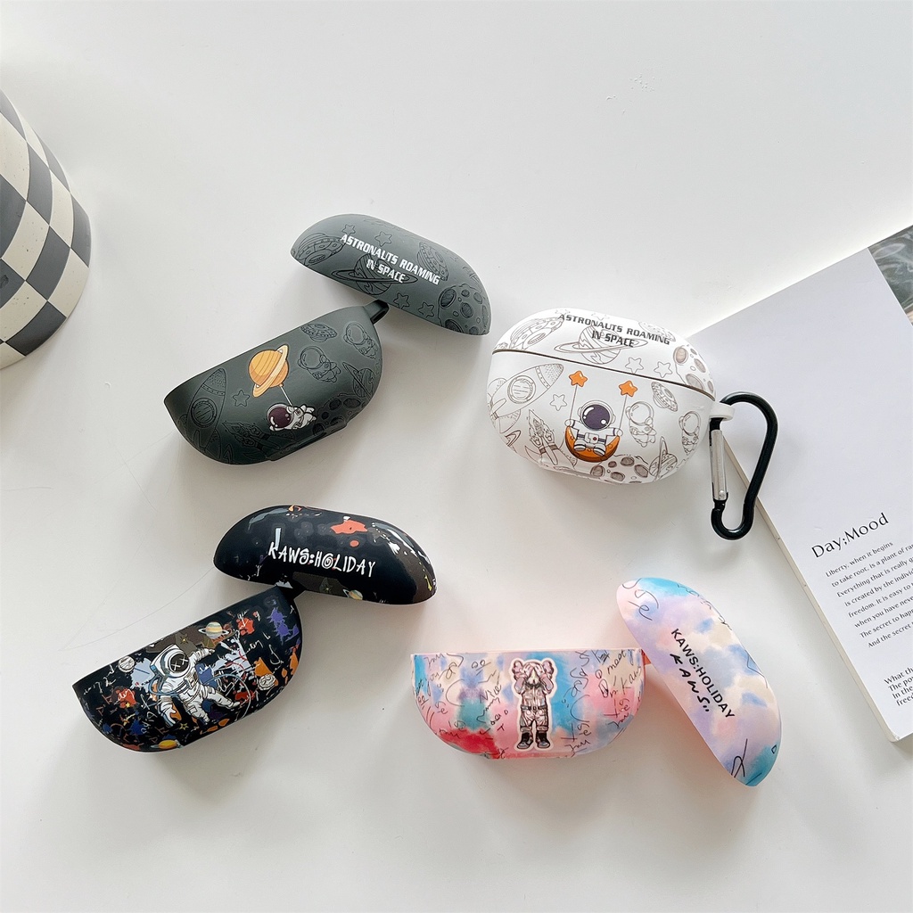 Vỏ Bảo Vệ Hộp Sạc Tai Nghe Bluetooth Không Dây Huawei freebuds pro 2 Bằng tpu Mềm Mặt Nhám Họa Tiết Hoạt Hình Dễ Thương