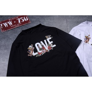 Áo thuN OVERSIZE TAY LỠ _ LOVE _ A - 31