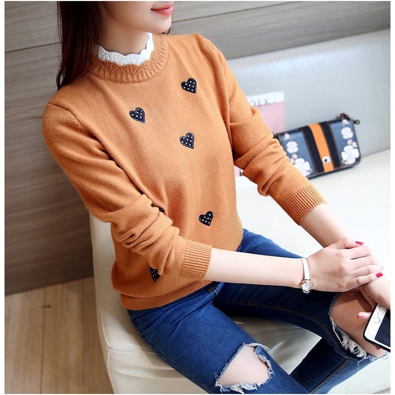 {Sẵn hàng} Áo Len Nữ ❤️ FREESHIP ❤️ Áo Len Nữ Đẹp, Chất Len Mềm Mịn, Không Xù - Quảng Châu (ảnh thật)