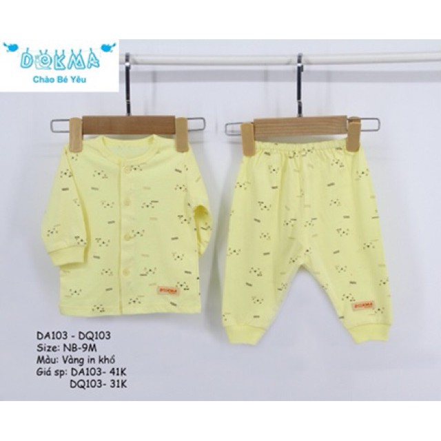 Bộ cài giữa sơ sinh Dokma (Sz 1-9m)