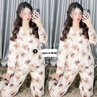 COMBO 2 bộ pijama gấu tay dài siêu xinh
