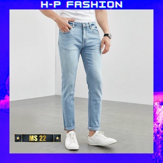 Quần jean nam chất bò thời trang Hpfashion, Quần bò nam đẹp vải jean co giãn mềm mịn, form cực chuẩn - QJNTCS22