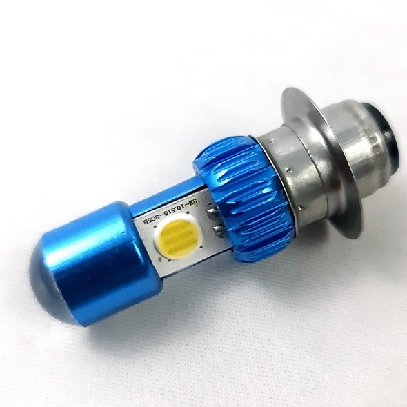 Đèn pha led chân M5 chân H4 2 tim bi cầu ánh sáng trắng phù hợp cho các dòng xe máy Greennetworks