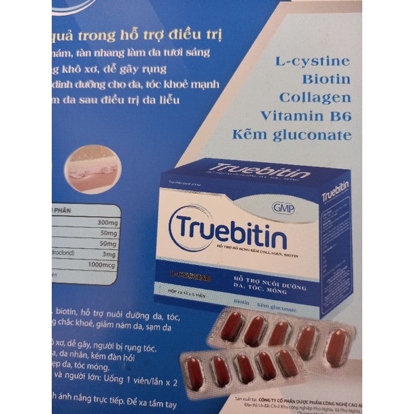 TRUEBITIN- VIÊN UỐNG HỖ TRỢ DA TÓC MÓNG