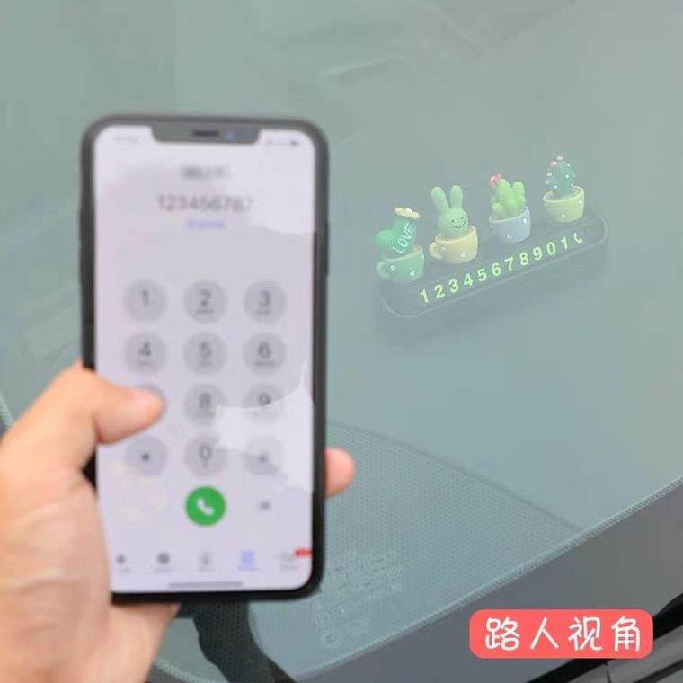 Thẻ Đánh Dấu Cột Mốc Hình Hoạt Hình Dễ Thương Cho Xe Hơi
