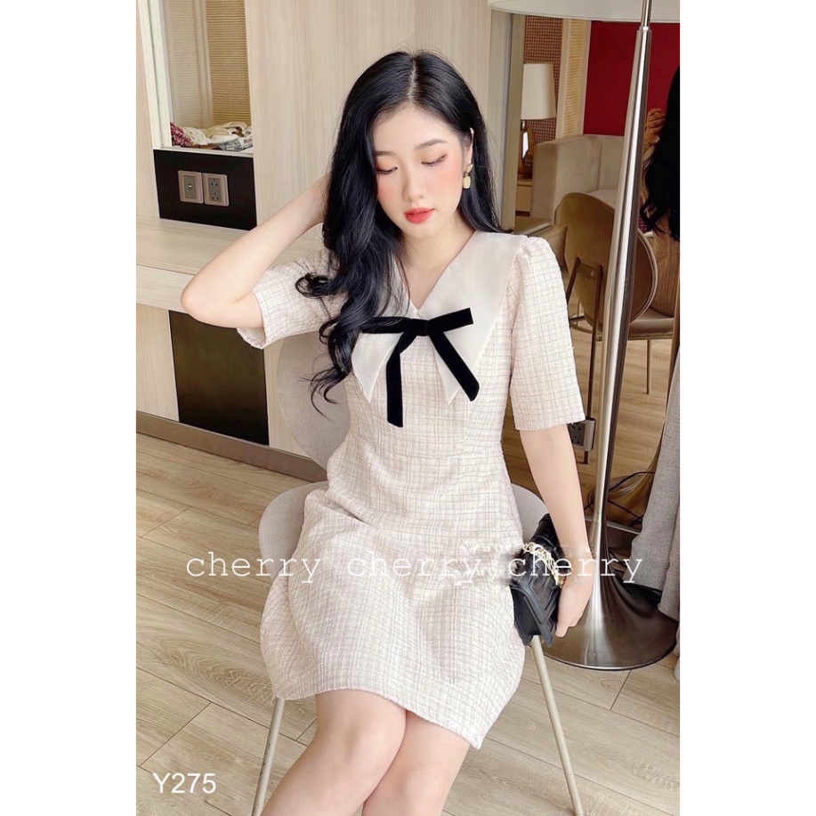 Váy Nữ Chất Dạ Loại 1 Thiết Kế Sang Chảnh Dáng Chữ A Che Khuyết Điểm Tôn Dáng