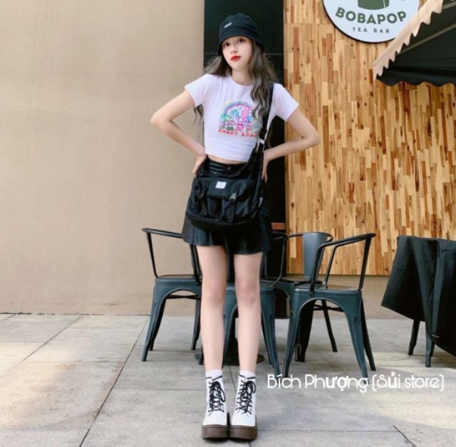 DR WHITE - boots da cao cấp (Loại 2) (SẴN TRẮNG CAO ĐẾ NÂU SZ 38) | BigBuy360 - bigbuy360.vn