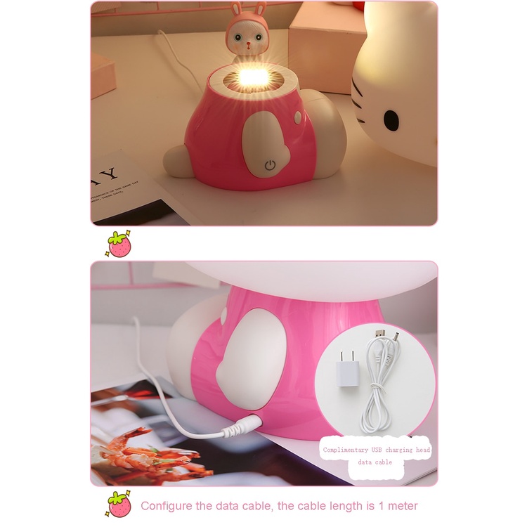 Đèn Ngủ 3 Tốc Độ Điều Chỉnh Được Hình Hello Kitty Dễ Thương Dành Cho Trang Trí Nhà Cửa