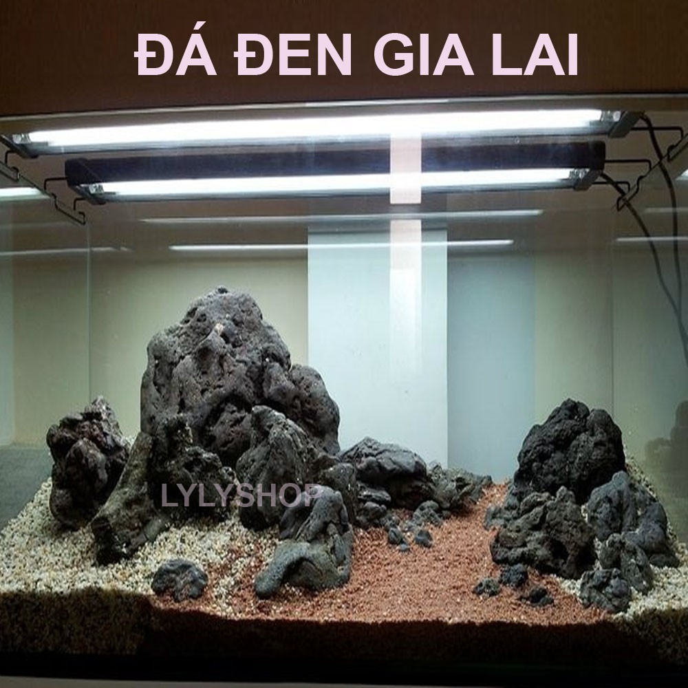 Đá Đen Gia Lai ( 2KG) trang trí set hồ cá, hồ thủy sinh, làm thác cát , tiểu cảnh cực đẹp đem lại may mắn gia chủ | BigBuy360 - bigbuy360.vn