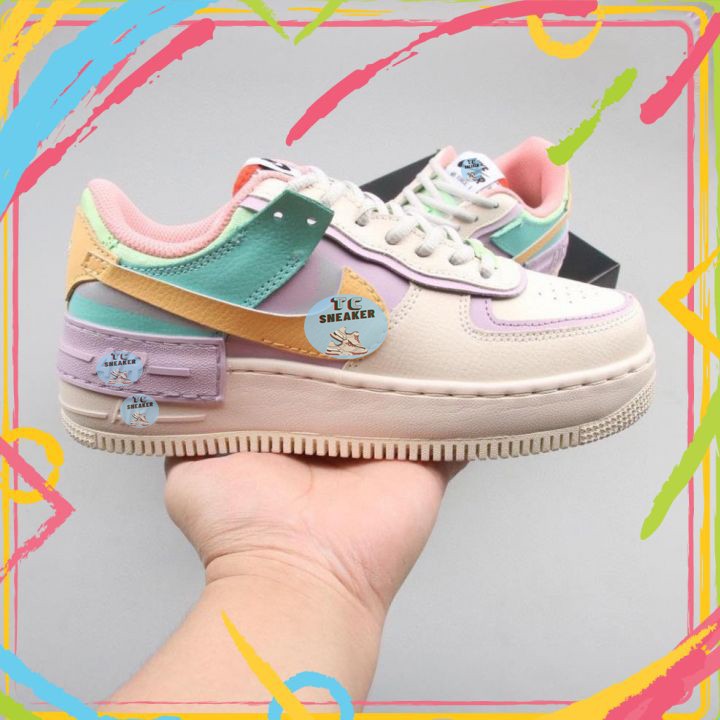 [HOT HOT]⚡️Giày Thể Thao Nữ Nike AF1  7 Màu ❤️Cầu Vồng Cực HOT 2021 FreeShip Toàn Quốc