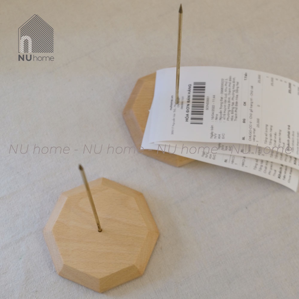 nuhome.vn | Cây ghim hoá đơn - Geto, ghim giấy, cây cắm hoá đơn cắm bill bằng gỗ cao cấp thiết kế đơn giản và sang trọng