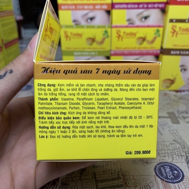 SH Today Kem dưỡng trắng - Giữ ẩm - Se khít lỗ chân lông (25g )