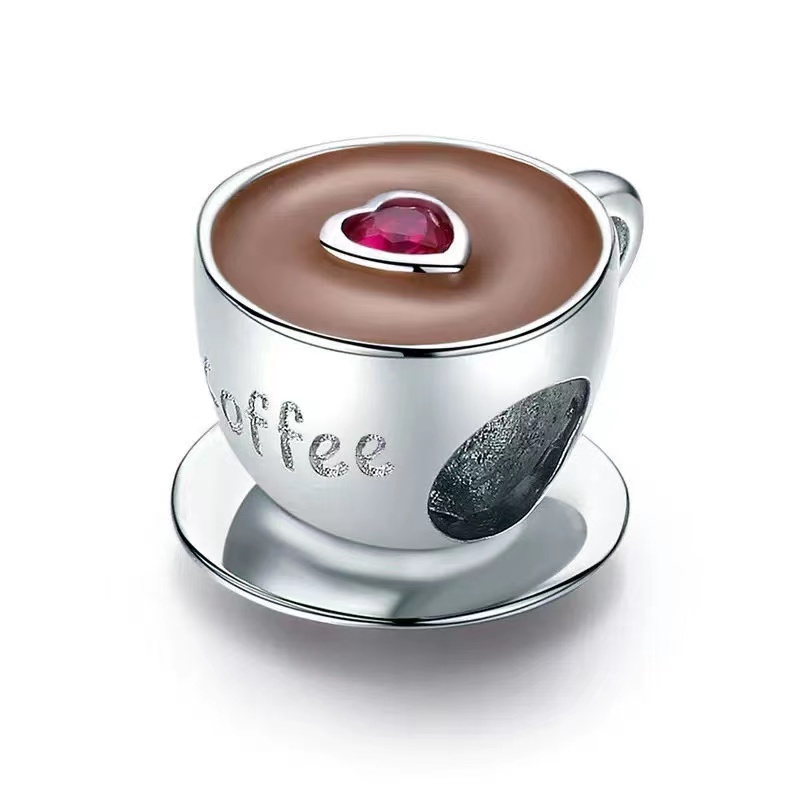 Hạt Charm Mạ Bạc S925 Tự Làm Trang Sức Thời Trang Cho Nữ