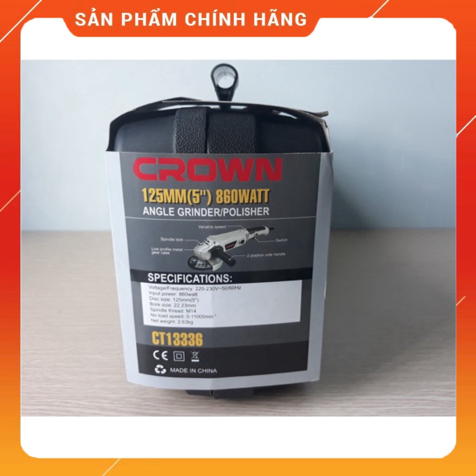 CT13336 Máy mài chỉnh tốc 125mm 860w Crown .