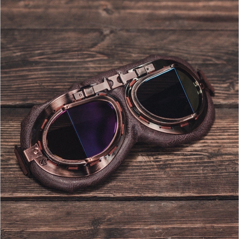Kính Phi Công cho nón bảo hiểm - GOGGLE PILOT - Vintage Style - Sản phẩm cao cấp - Bảo hành 1 năm