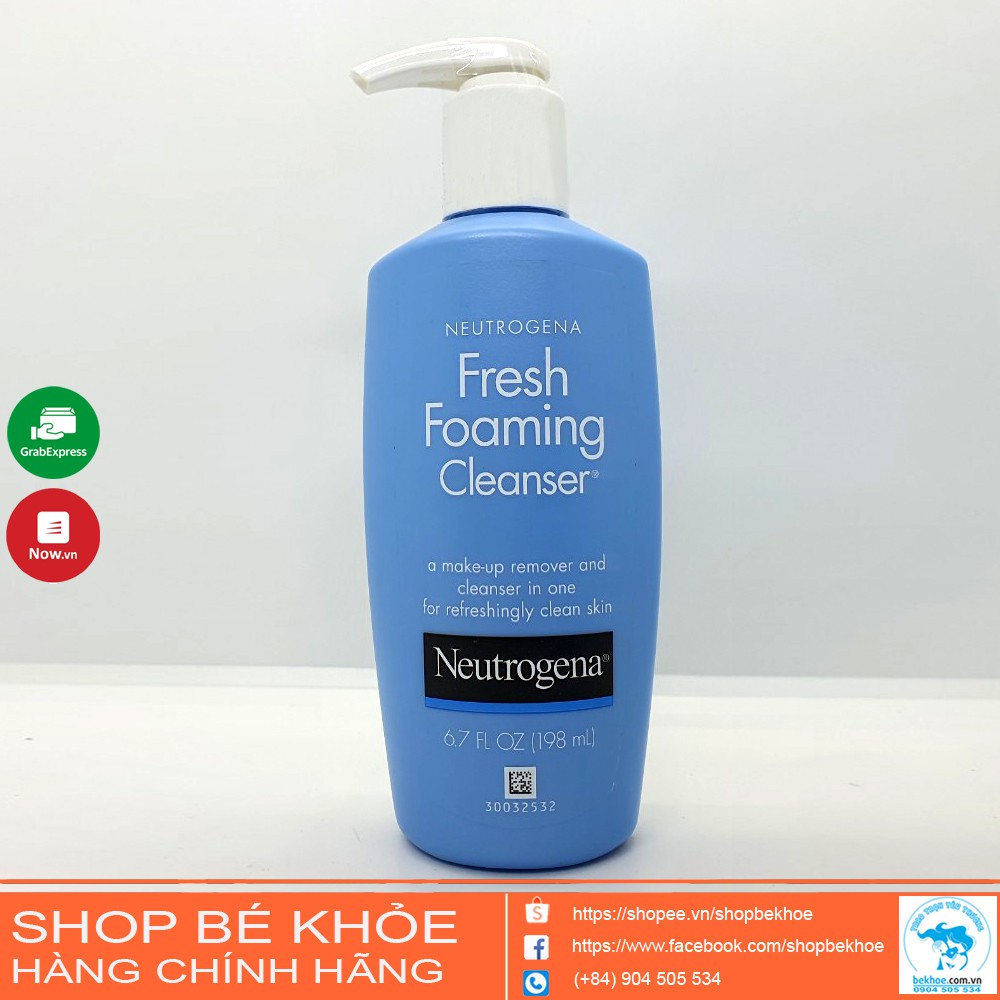 Sữa Rửa Mặt Neutrogena - Sữa rửa mặt tạo bọt Tẩy Trang Neutrogena Fresh Foaming Cleanser