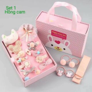 Set kẹp tóc cho bé gái 18 chi tiết