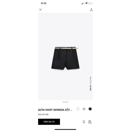 Quần zara không kèm đai xuất dư xịn