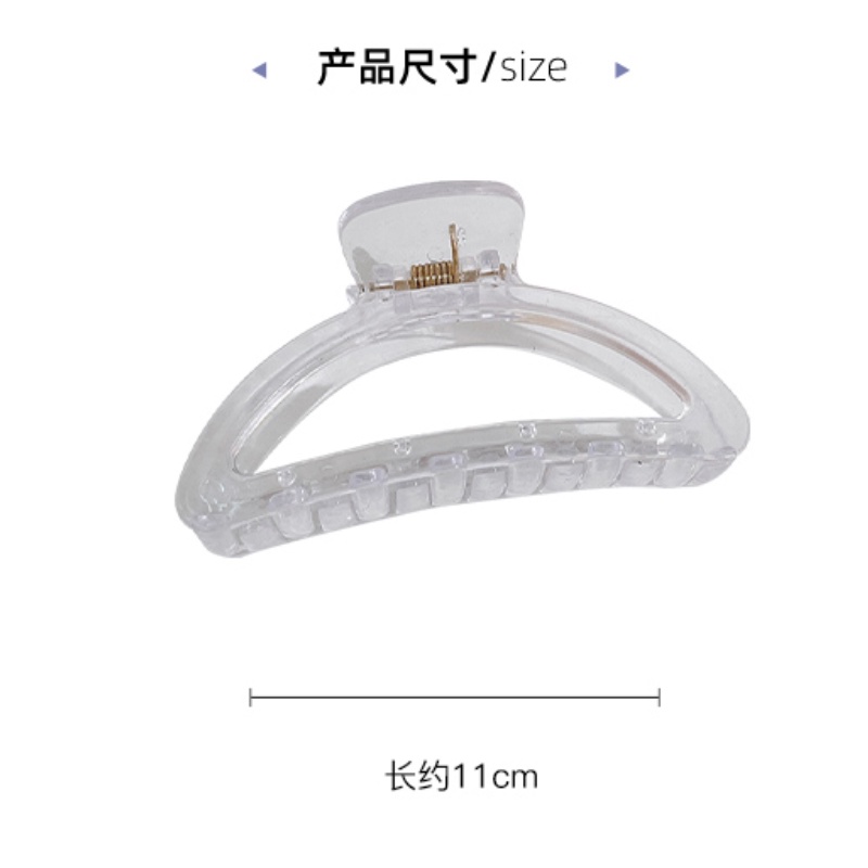 Kẹp tóc hình cá mập trong suốt đáng yêu cho bé gái