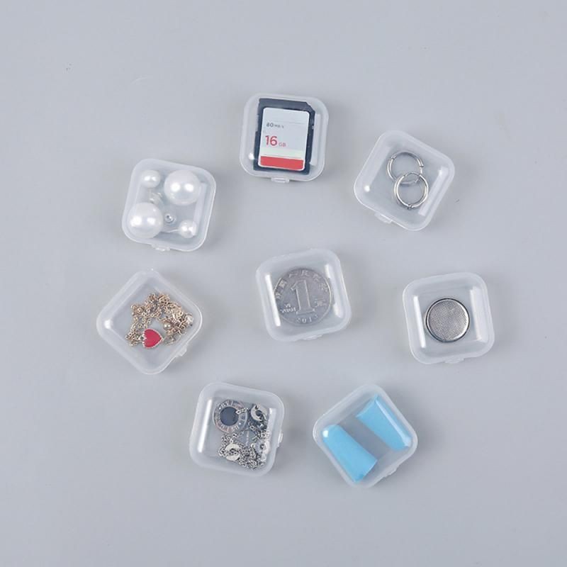 10 Cái hộp nhựa size mini đựng đồ dùng như sim, thẻ nhớ, nút bịt tai