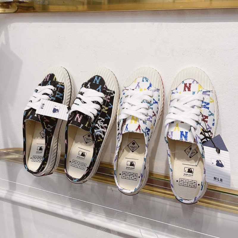 Sục Nữ MLB Ny Đạp Gót, Sục NY Trắng hoạ tiết [Full Box + Bill] -Tình Sneaker | BigBuy360 - bigbuy360.vn