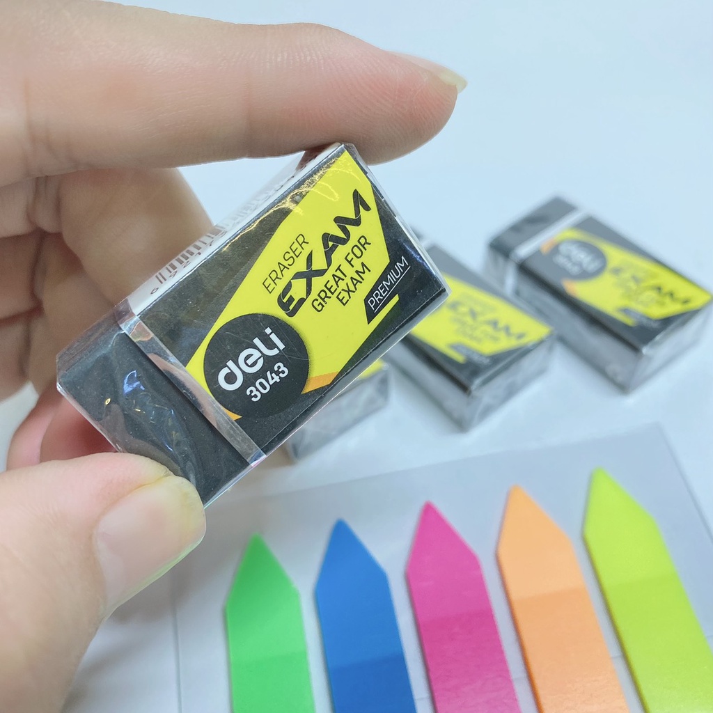 Gôm tẩy Deli 3043 xóa nhanh không độc hại hàng chính hãng.