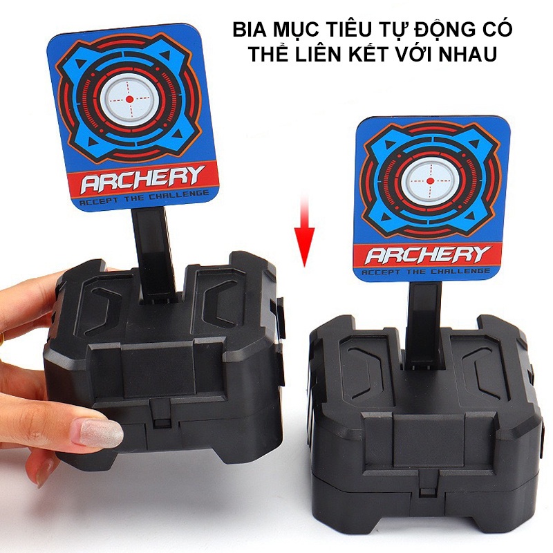 Đồ chơi bia mục tiêu tự động - đồ chơi hỗ trợ tập luyện PUBG tự động dựng lại khi bị đổ