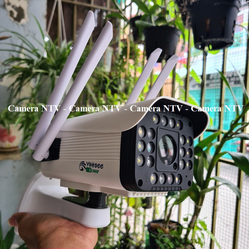 CAMERA YOOSEE 4 RÂU HD1080 - 2.0Mps THÂN NGOÀI TRỜI CHỐNG NƯỚC XOAY - BẮT SÓNG MẠNH HƠN