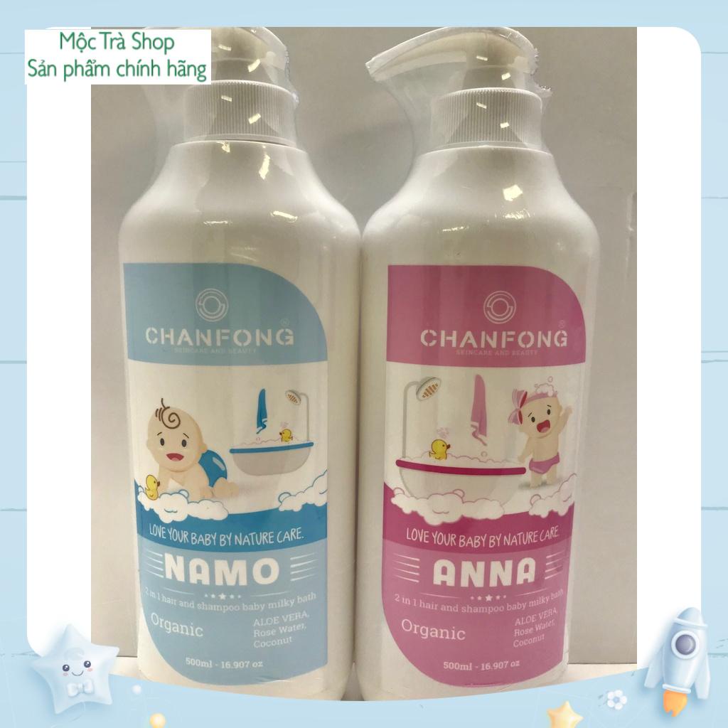 Sữa tắm gội hữu cơ (organic) toàn thân cho bé sơ sinh hương Tuyết Tùng CHANFONG - Namo và Anna nhập khẩu Thái lan