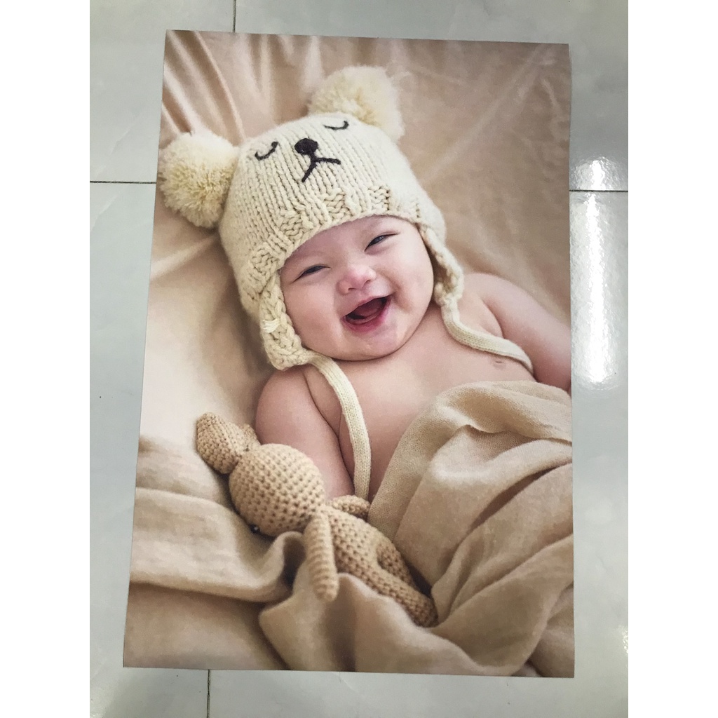Bộ 2 tranh dán tường Quả lựu và em bé GUD1482BB0010K in pp kim sa nhiều mẫu