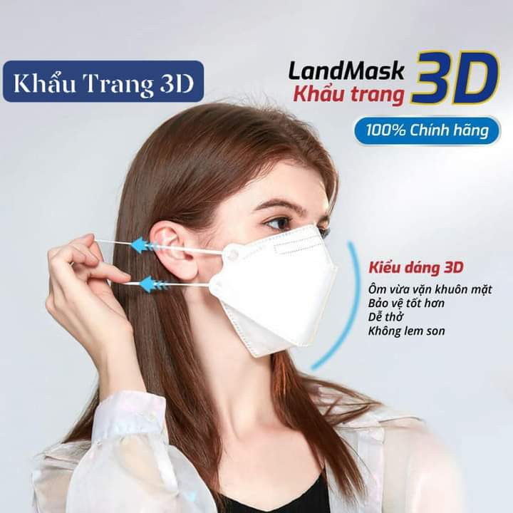 Khẩu trang kháng khuẩn 4 lớp 4D KF94 xuất Hàn cao cấp | BigBuy360 - bigbuy360.vn