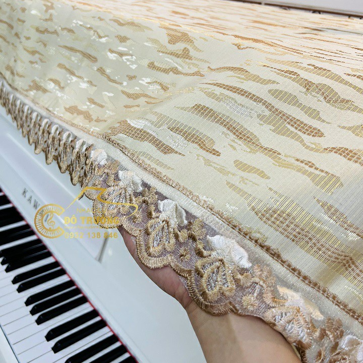 Khăn Phủ Đàn Piano Mẫu Mây Hoàng Hôn