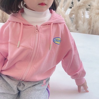 Áo Khoác Hoodie Tay Dài Thời Trang Xuân Thu Mới Cho Bé Gái 2021