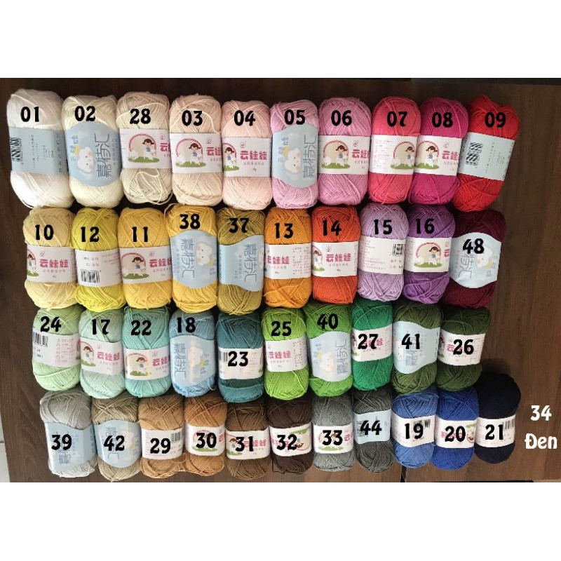 len sợi baby yarn 1,6mm