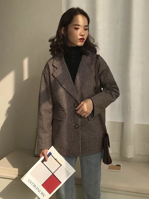 Áo khoác dạ nữ Áo blazer dạ nữ Thucucstore Áo dạ ngắn chất liệu dày dặn hàng chuẩn Quảng Châu AK01 (kèm ảnh thật)