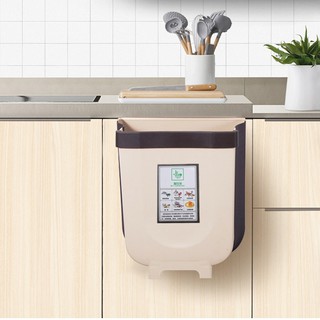 Thùng rác treo cánh tủ gấp gọn