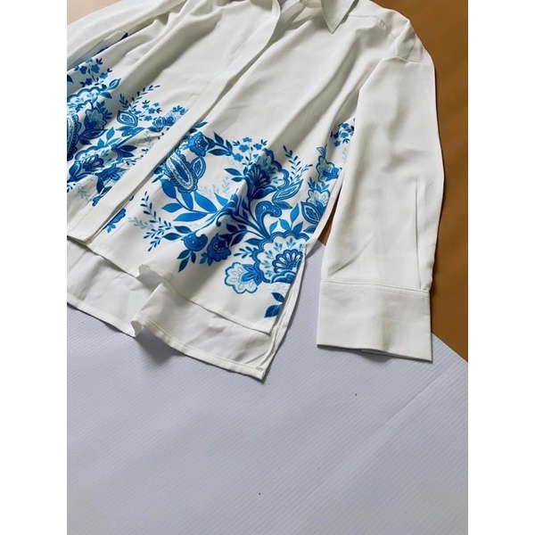 Áo voan lụa xẻ lai ZR