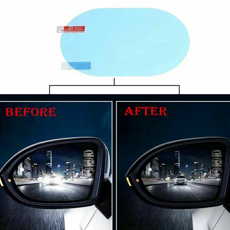 Set 2 Miếng Dán Bảo Vệ Gương Chiếu Hậu Xe Hơi Chống Thấm Nước Tiện Dụng