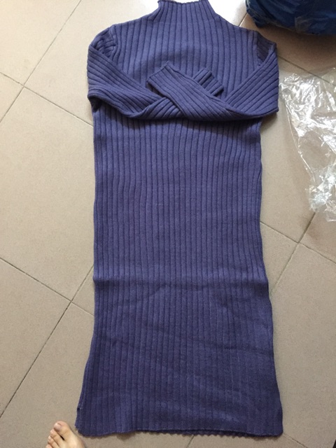 Váy len dáng dài Hàn quốc - kèm ảnh thật Mã 363