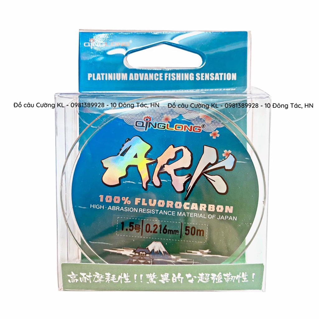 Cước Fluorocarbon QingLong câu cá ARK 50m
