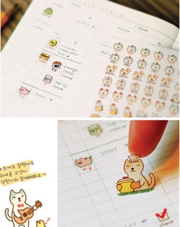 Bộ 6 Sticker Meo Meo