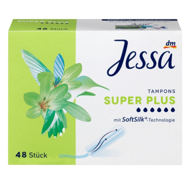 Băng Vệ Sinh Tampon Jessa / Facelle- Băng Vệ Sinh Dạng Nút, Tự Tin Khi Tắm Biển, Thể Thao, Lễ Hội-Nội Địa Đức