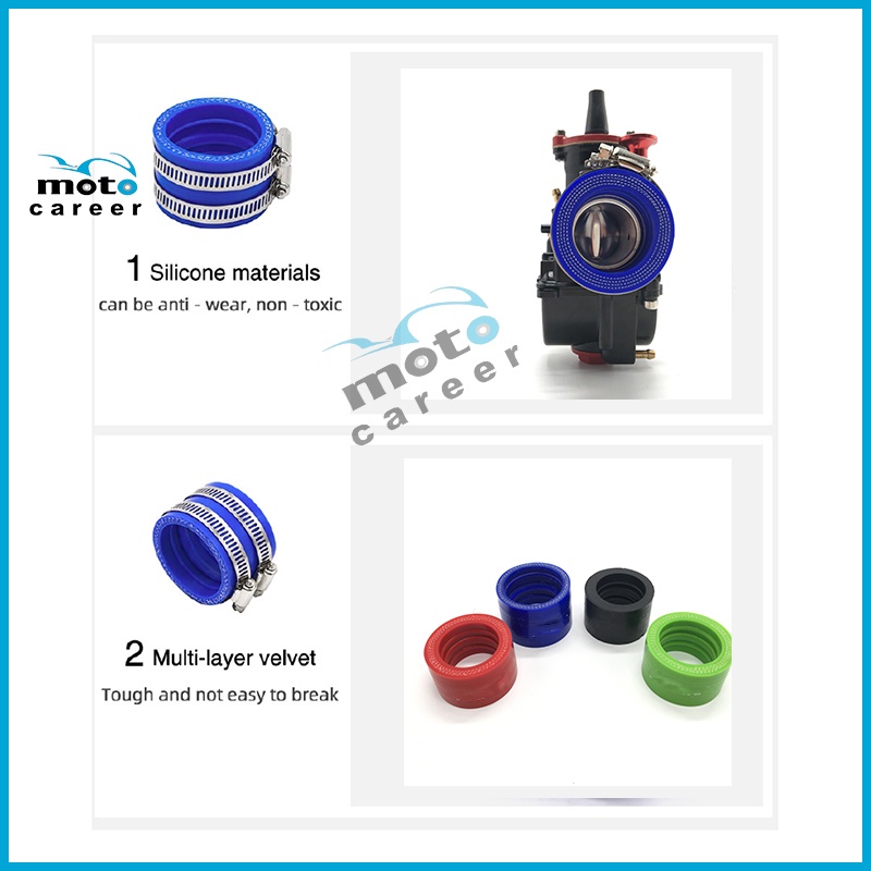 Bộ Chế Hòa Khí Bằng Cao Su Silicone 35mm/40mm/42mm/45mm Cho PWK TMX KTM KR PE Carb