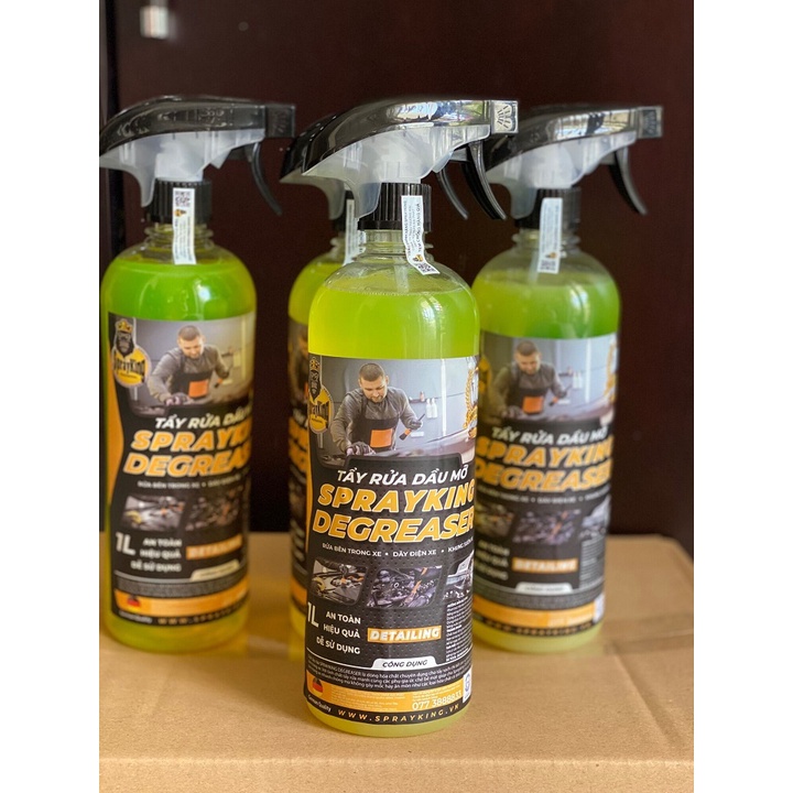 SPRAYKING Chai Tẩy Rửa Dầu Mỡ Nhớt Lâu Ngày 1 Chạm Sáng Bóng 1L